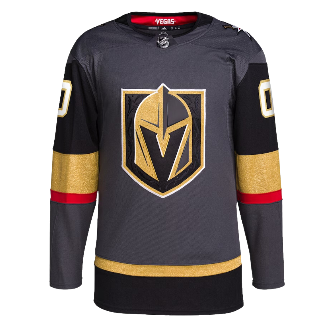 Vegas Golden Knights Adidas Alternate Customizable Jersey with team logo and colors