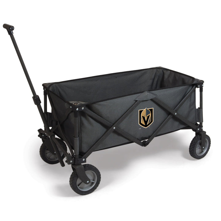 Collapsible utility wagon featuring Vegas Golden Knights logo for fans and outdoor adventures