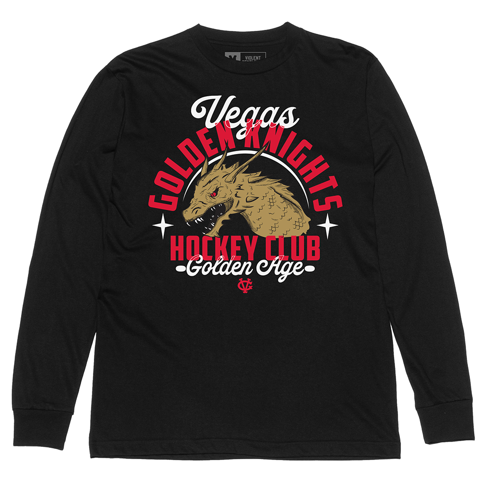 Vegas Golden Knights Golden Age Dragon Long Sleeve Tee