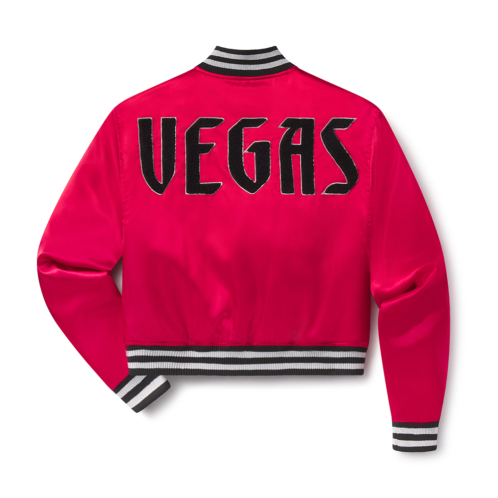 Vegas Golden Knights Alternate Cropped Letterman Jacket