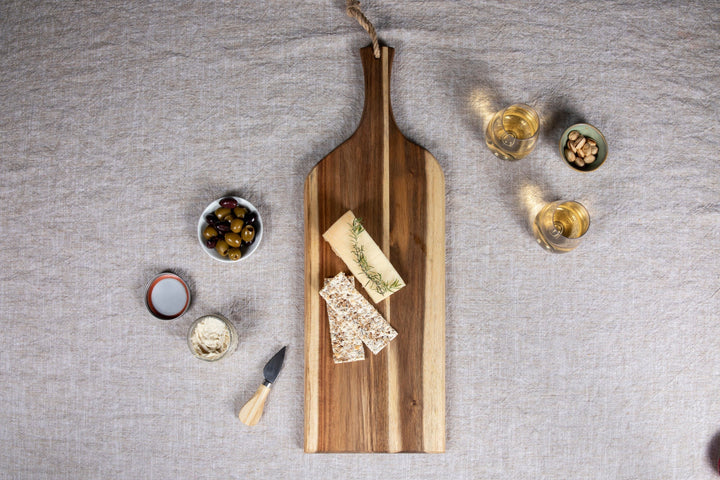 Wooden charcuterie board with handle, Vegas Golden Knights Artisan design