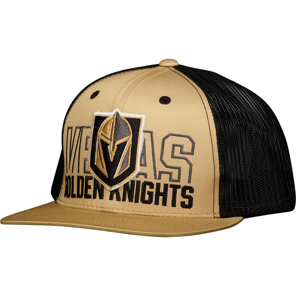 Vegas Golden Knights Big Vegas Trucker Cap with logo and text design