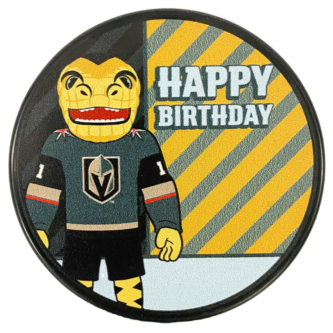 VGK Chance Happy Birthday Puck - VegasTeamStore