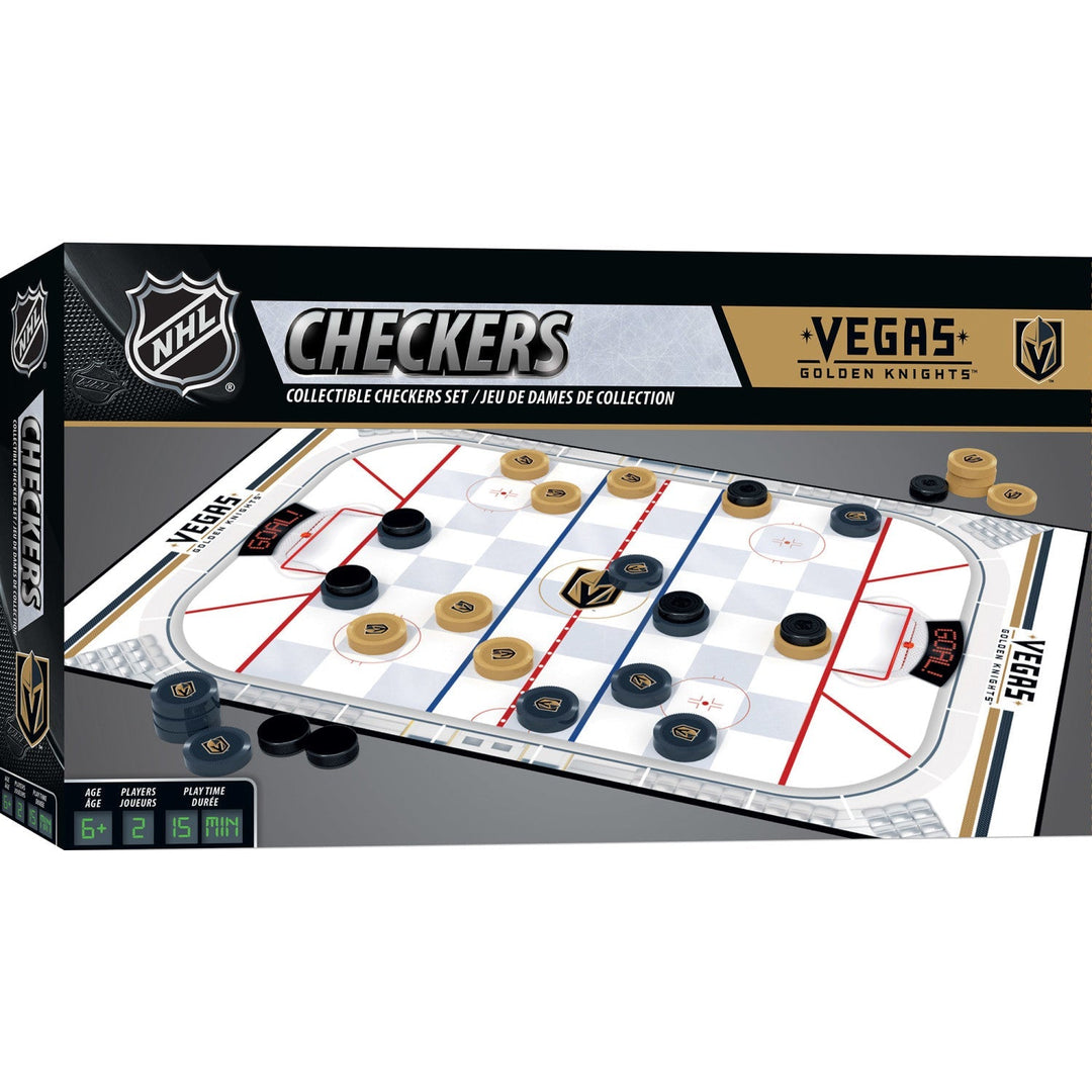 Vegas Golden Knights Checkers Board Game - Games & Toys