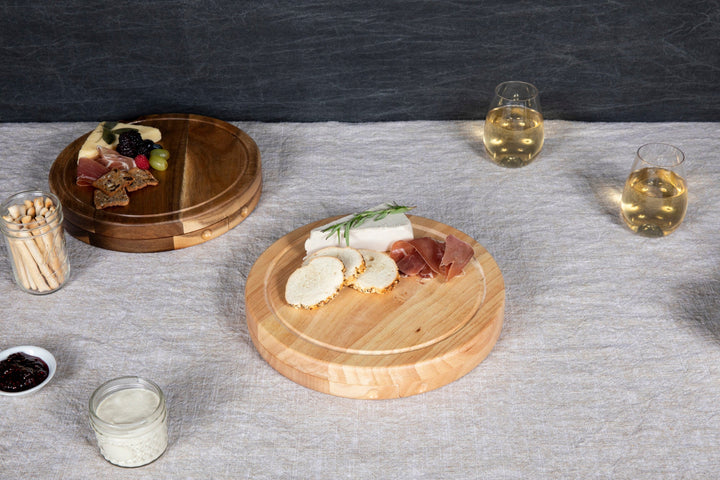 Vegas Golden Knights Circo Cheese Cutting Board with meats, cheeses, and accompaniments