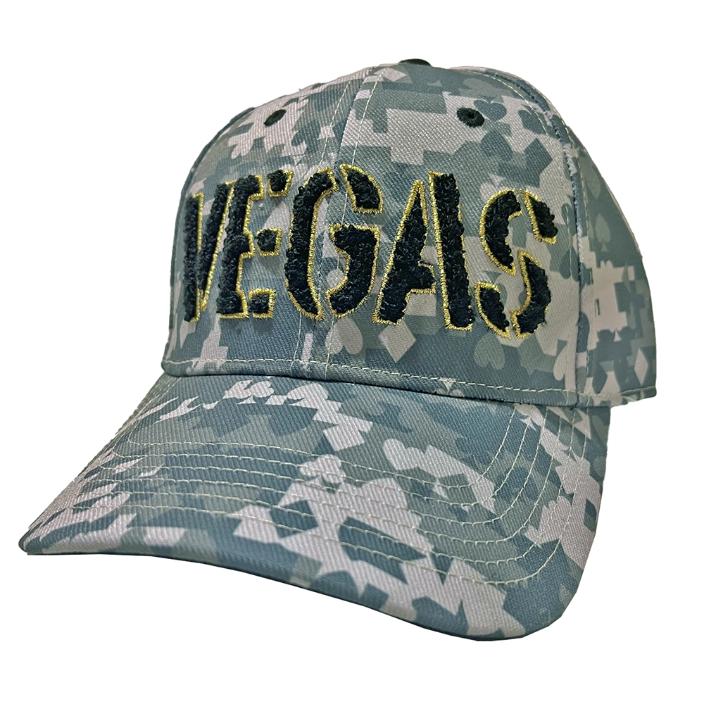 Vegas Golden Knights City Card Suit Camo Cap - Headwear