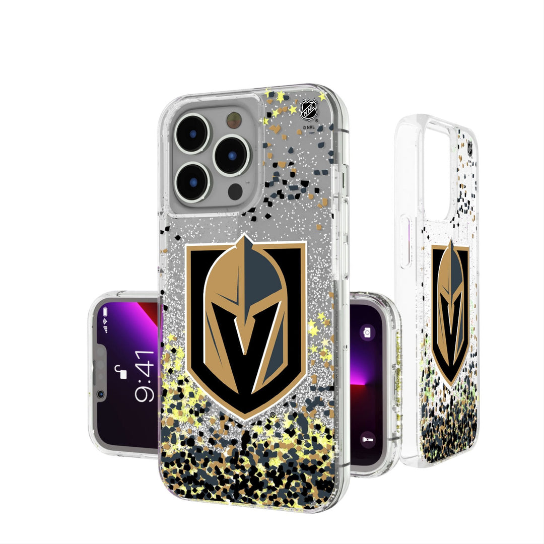 Vegas Golden Knights Confetti Glitter Phone Case - Phone