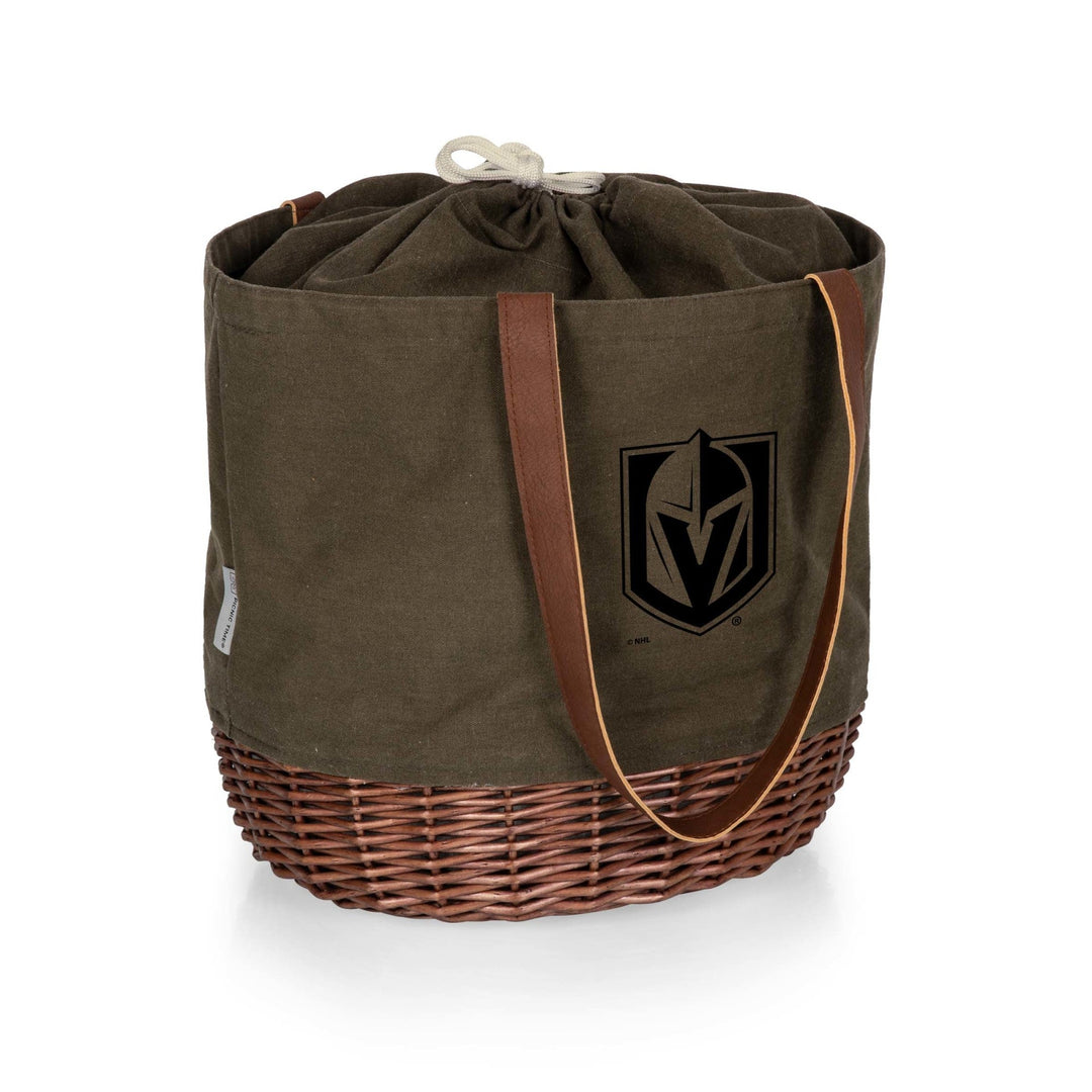 Vegas Golden Knights Coronado Canvas and Willow Basket Tote