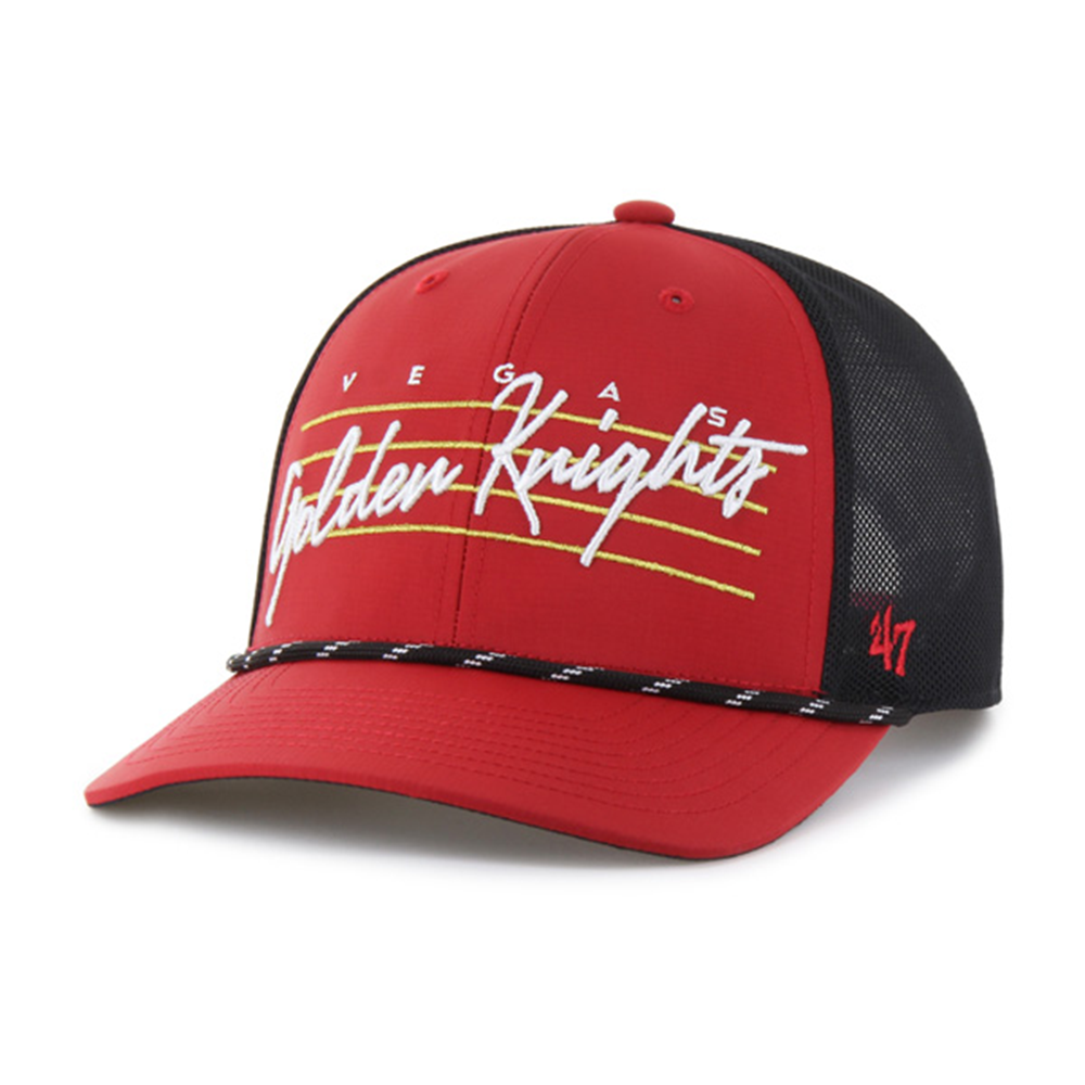 Vegas Golden Knights Downburst Trucker Cap - RED - Headwear