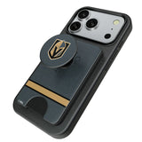 Vegas Golden Knights Endzone Solid PopSockets MagSafe-Compatible PopWallet+