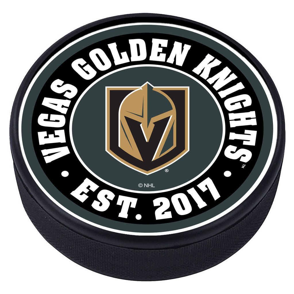 Vegas Golden Knights Established Textured Puck - Puck