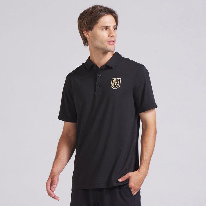 Vegas Golden Knights Evolution Polo - BLACK / SMALL - Shirt