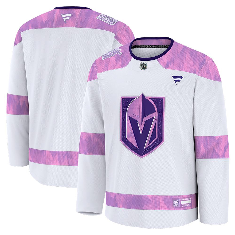 Vegas Golden Knights Fanatics Hockey Fights Cancer Practice Jersey Vegas Team Store