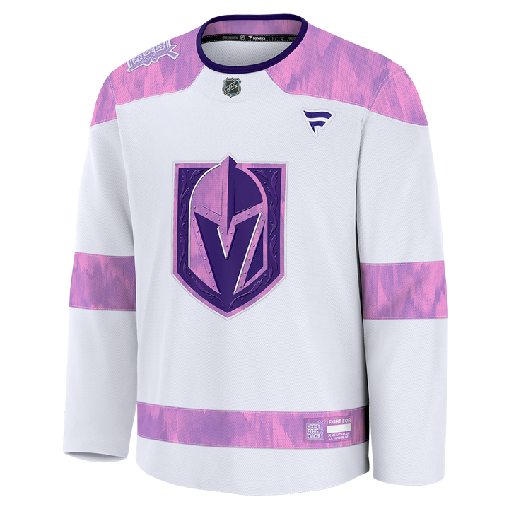 Vegas Golden Knights Fanatics Hockey Fights Cancer Practice