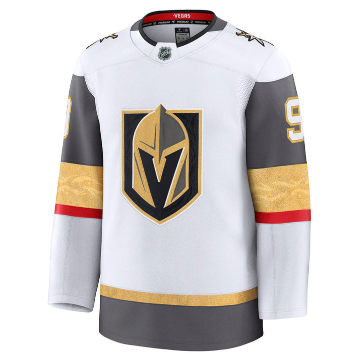 Vegas Golden Knights official merchandise Jack Eichel away jersey with team logo and colors