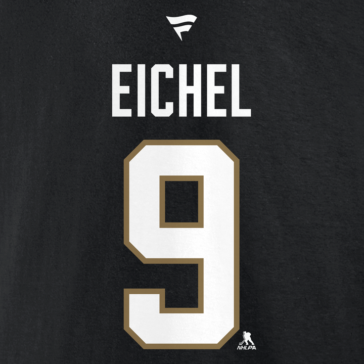 Hockey jersey featuring EICHEL and number 9 from official VGK merchandise collection