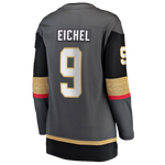 Gray, black, and gold Jack Eichel Jersey for Vegas Golden Knights merchandise