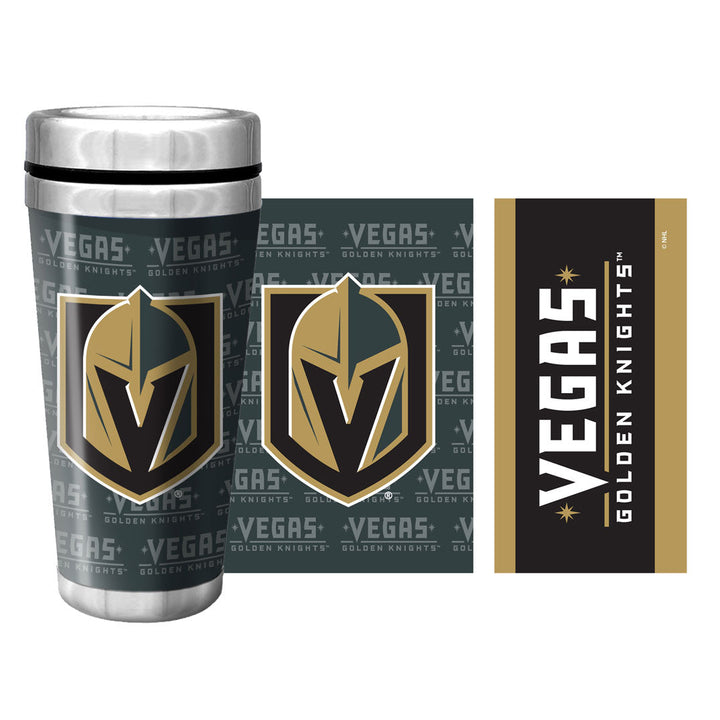 Vegas Golden Knights Full Wrap Travel Mug - Drinkware