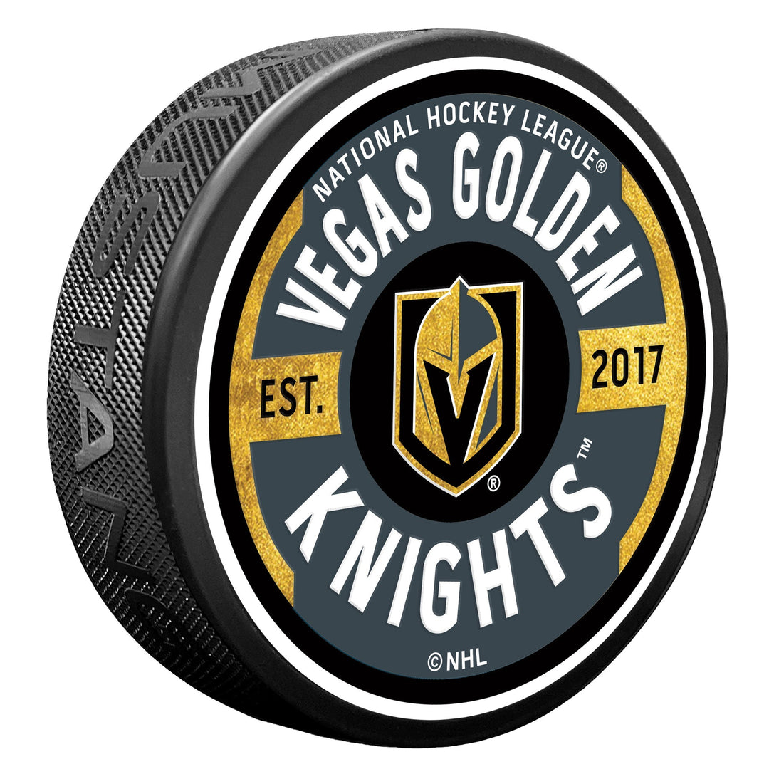 Vegas Golden Knights Gear Textured Puck - Puck