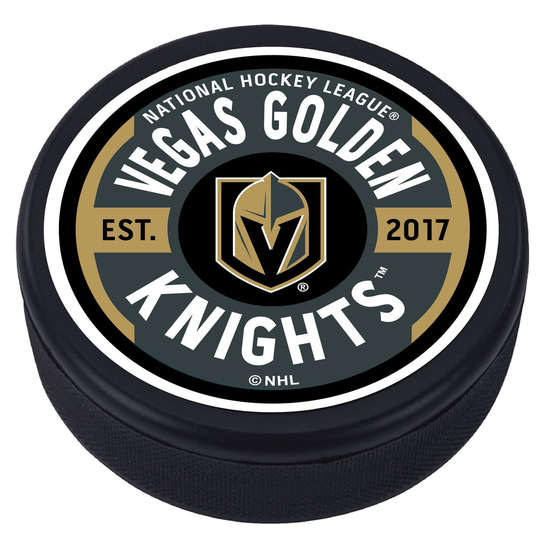 Vegas Golden Knights Gear Textured Puck - Puck