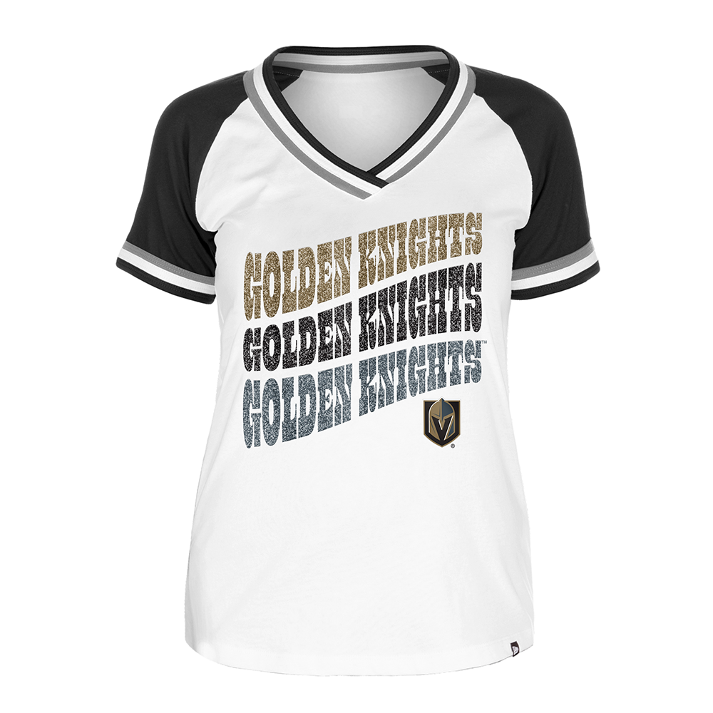 Vegas Golden Knights Glitter Raglan Tee - Shirt