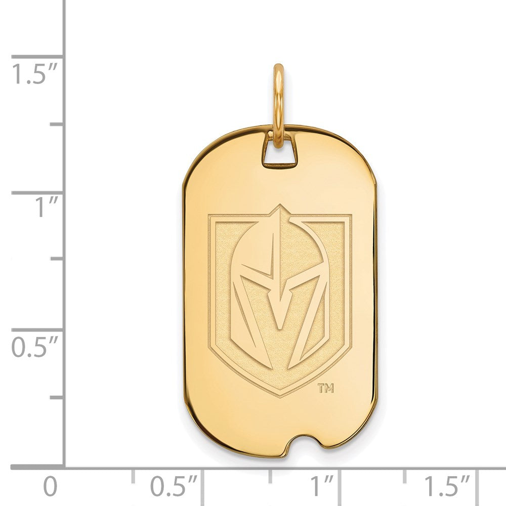 Vegas Golden Knights Gold Plated Dog Tag Pendant - Pendants