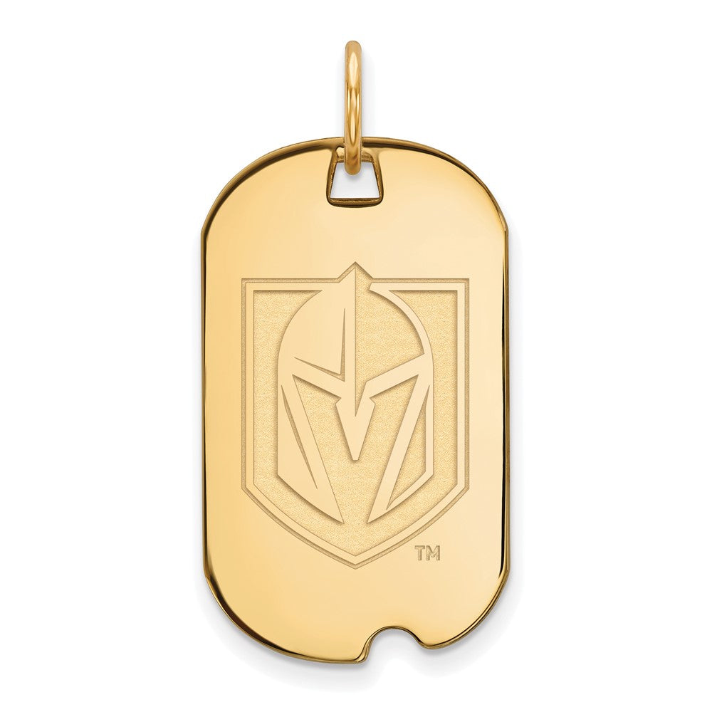 Vegas Golden Knights Gold Plated Dog Tag Pendant - Pendants