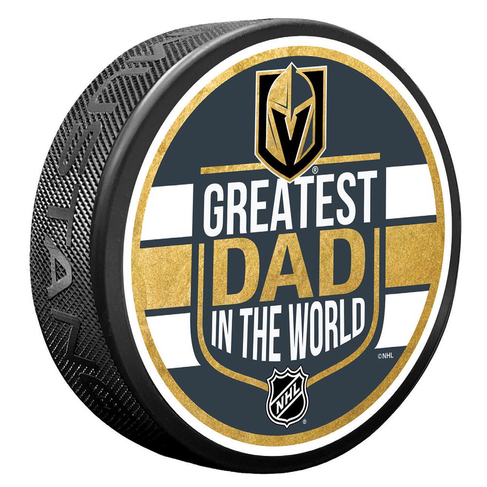 Vegas Golden Knights Greatest Dad Puck - Puck