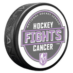 Vegas Golden Knights Hockey Fights Cancer Puck - Puck