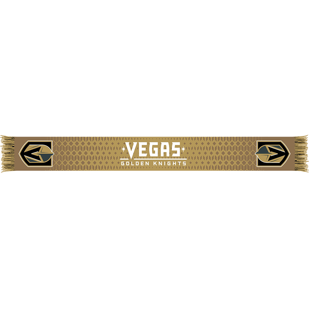 Vegas Golden Knights Honeycomb Pattern Scarf - Scarf