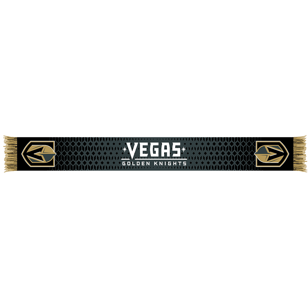 Vegas Golden Knights Honeycomb Pattern Scarf - Scarf