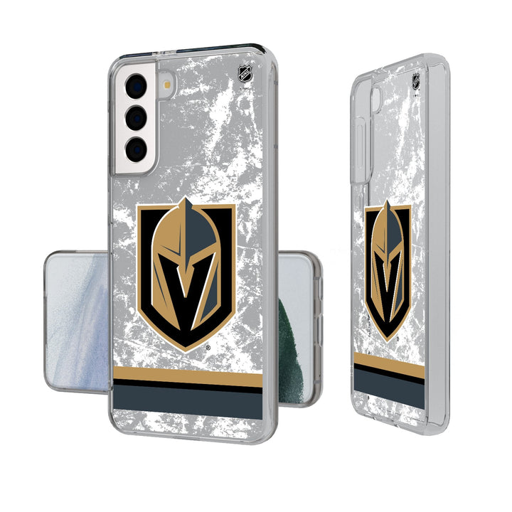 Vegas Golden Knights Ice Stripe Clear Phone Case - Phone