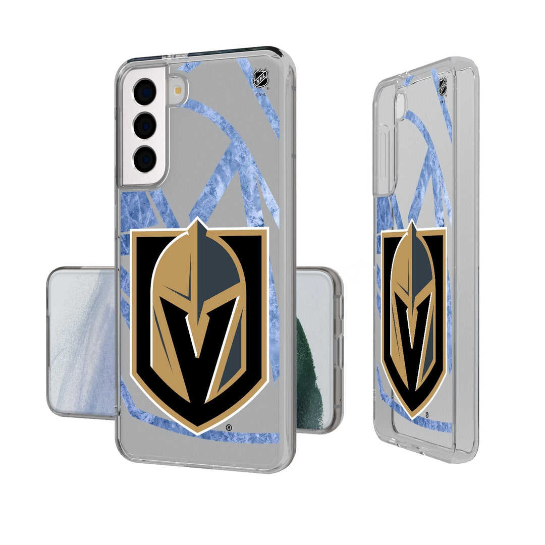 Vegas Golden Knights Ice Tilt Clear Phone Case - Phone Cases