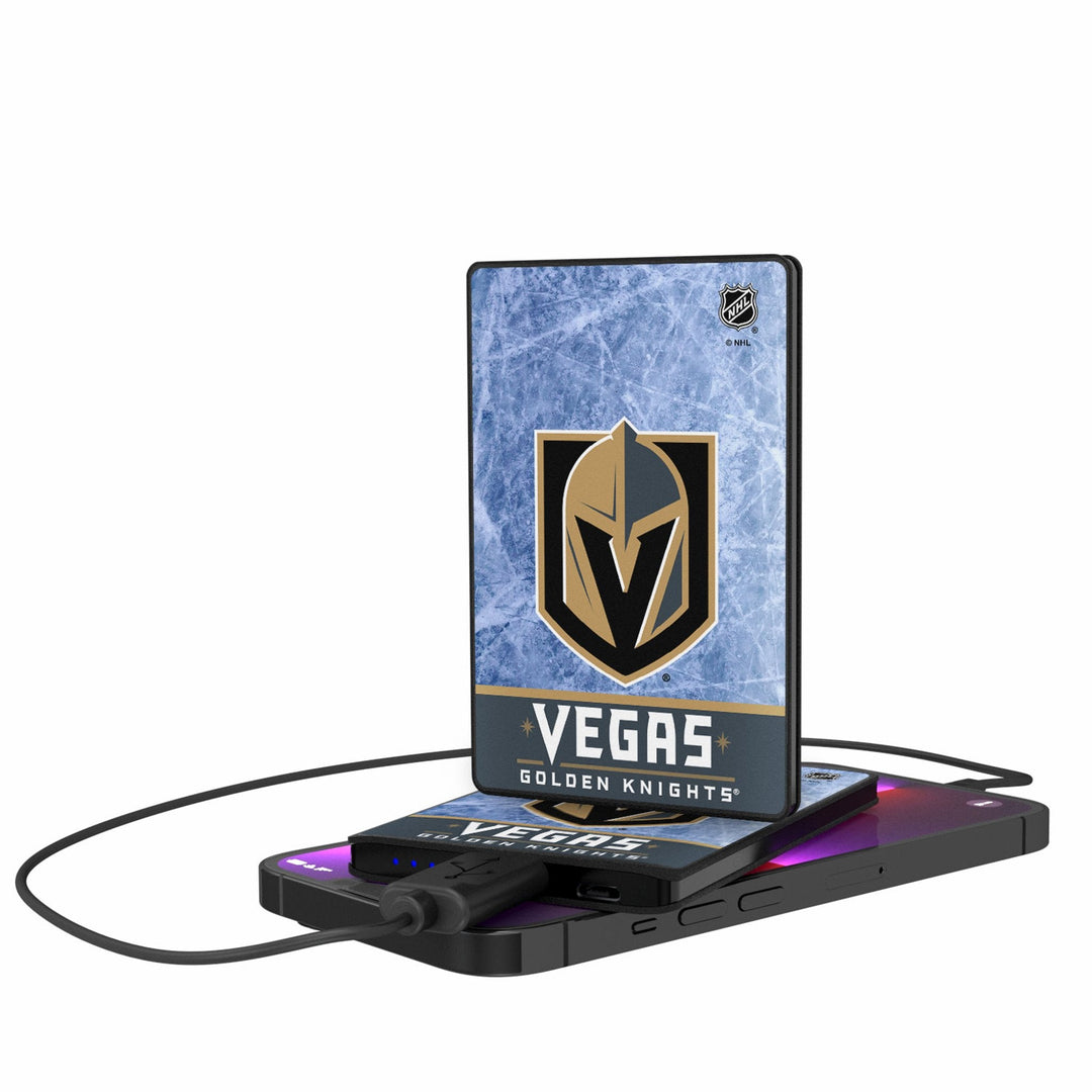 Vegas Golden Knights Ice Wordmark 2500mAh Credit Card