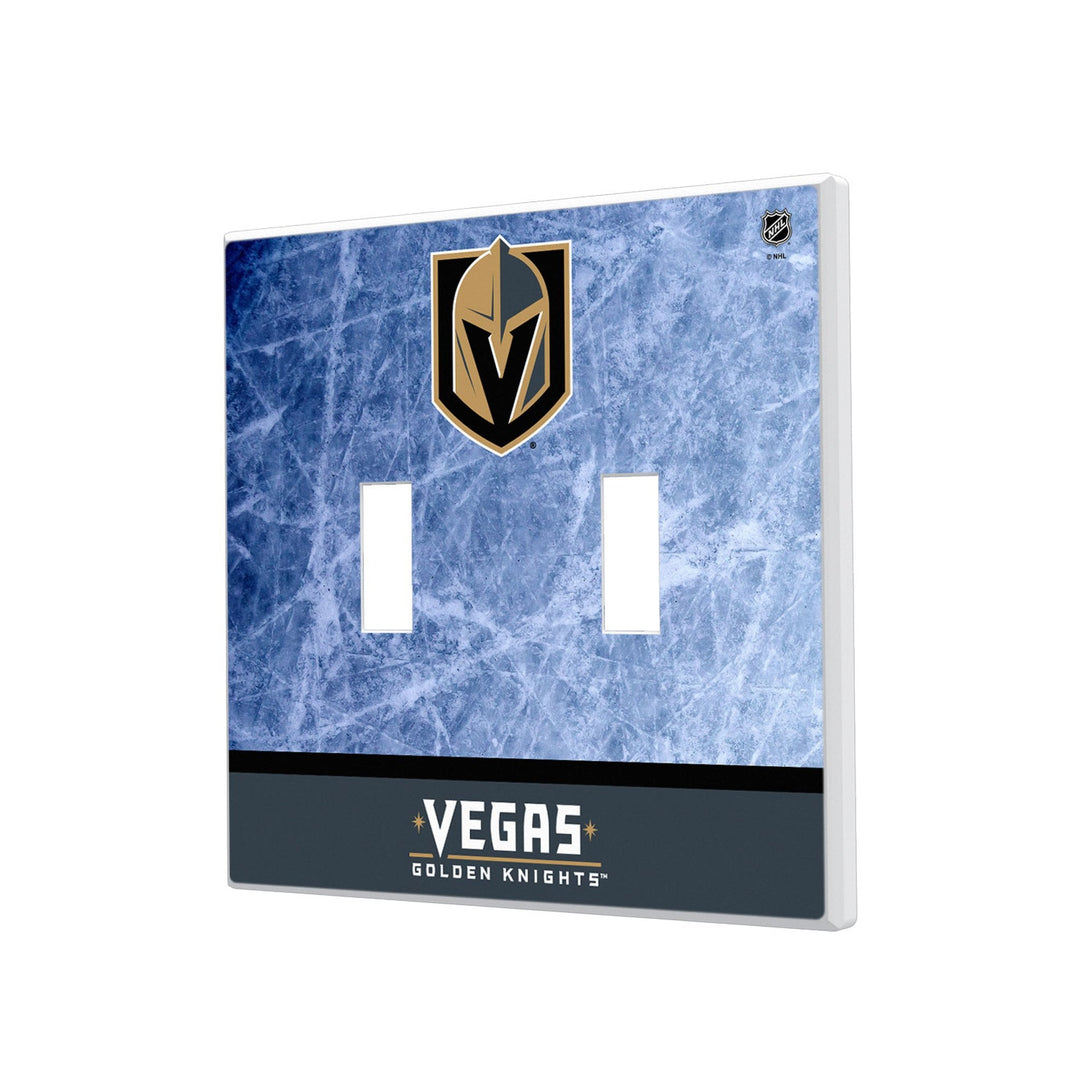 Vegas Golden Knights Ice Wordmark Hidden-Screw Light Switch