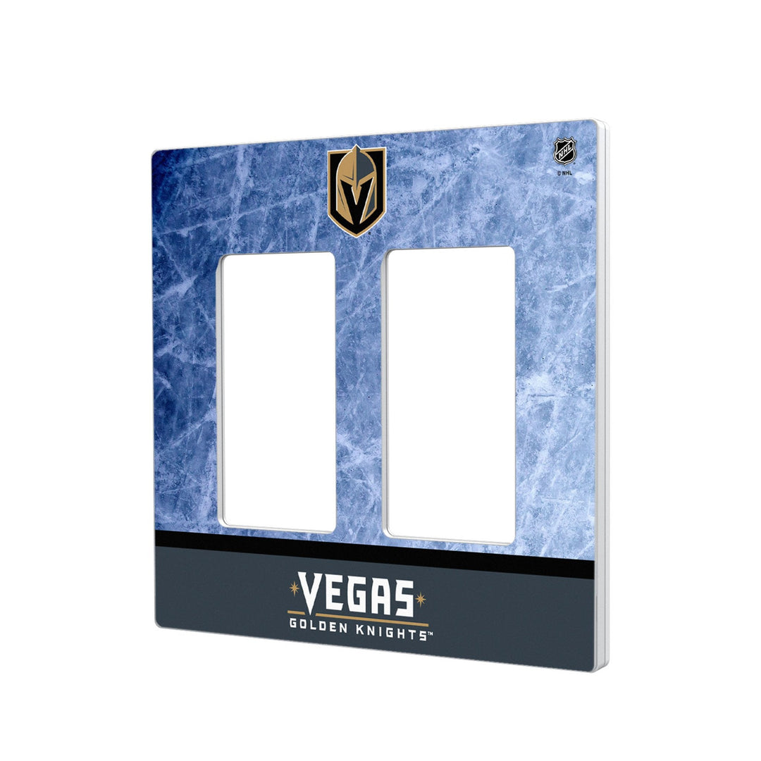 Vegas Golden Knights Ice Wordmark Hidden-Screw Light Switch