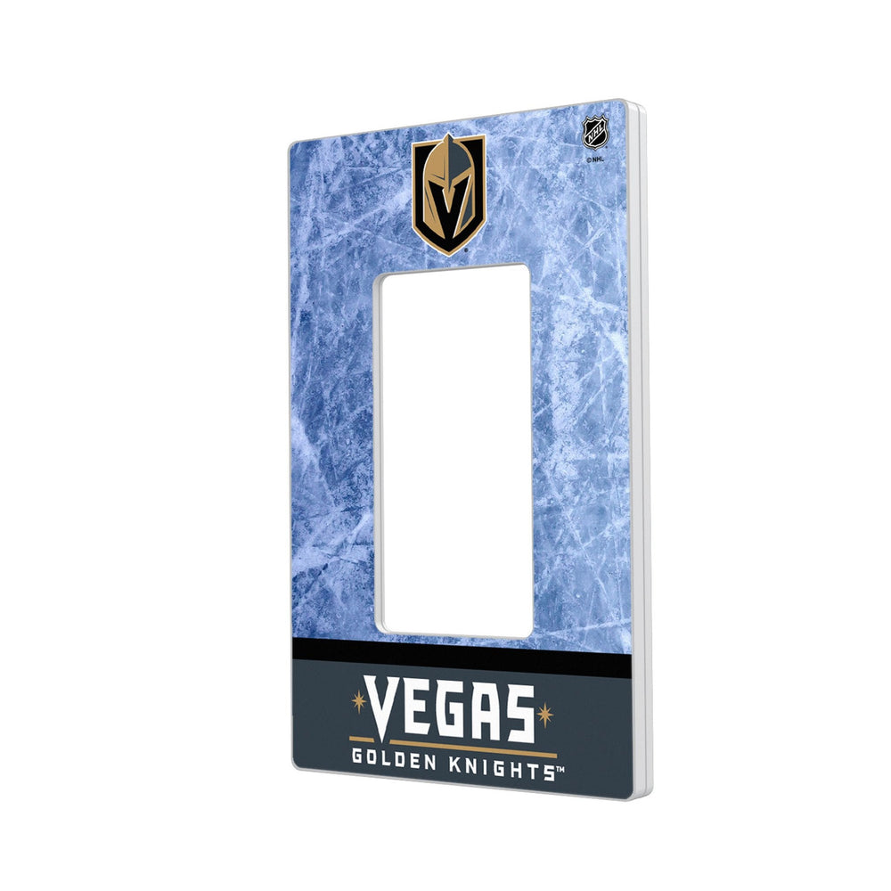 Vegas Golden Knights Ice Wordmark Hidden-Screw Light Switch