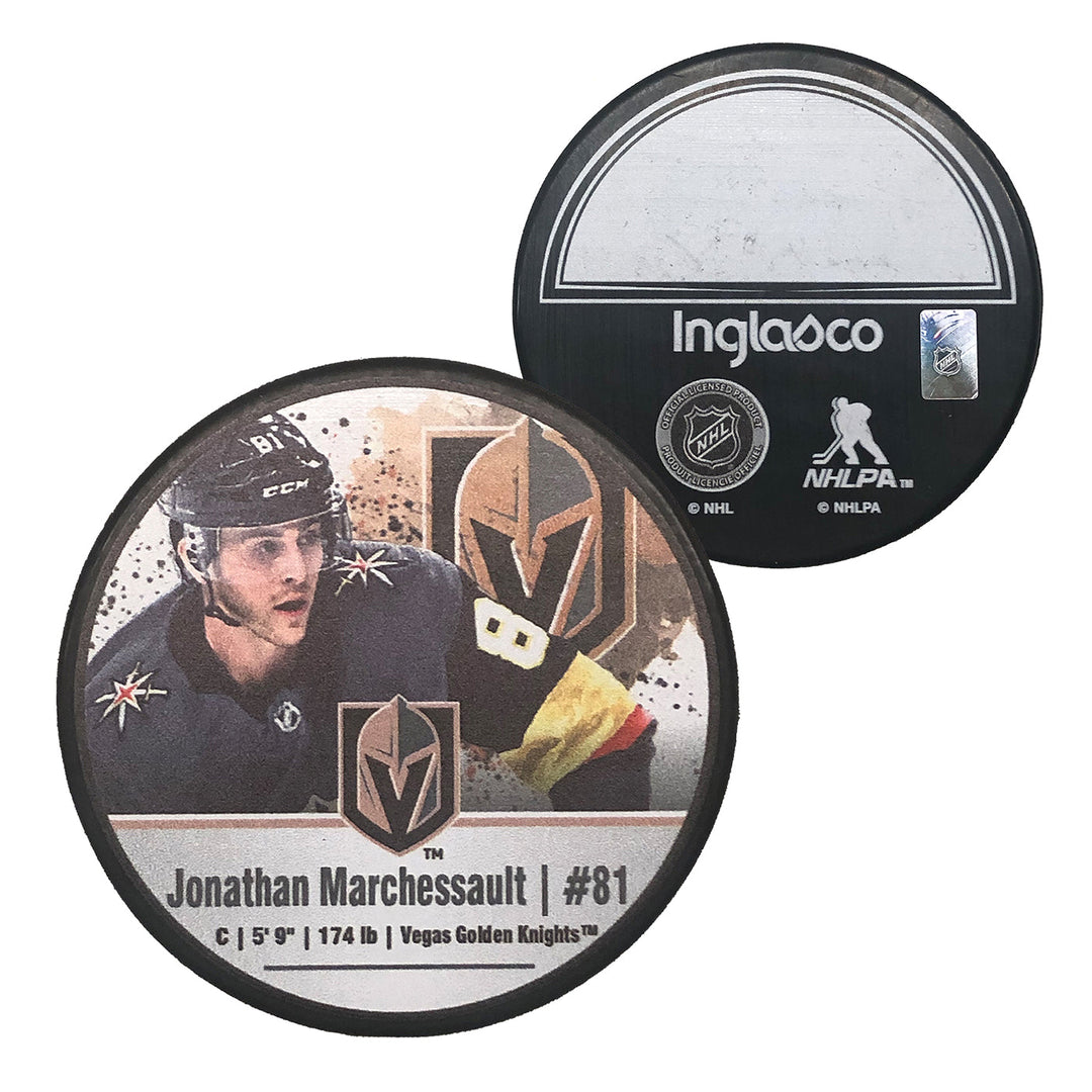 Jonathan Marchessault #81 Souvenir Puck - VegasTeamStore