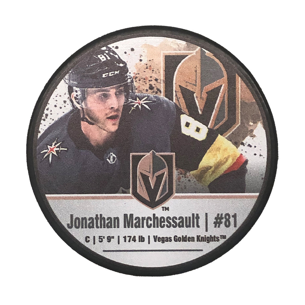 Jonathan Marchessault #81 Souvenir Puck - VegasTeamStore