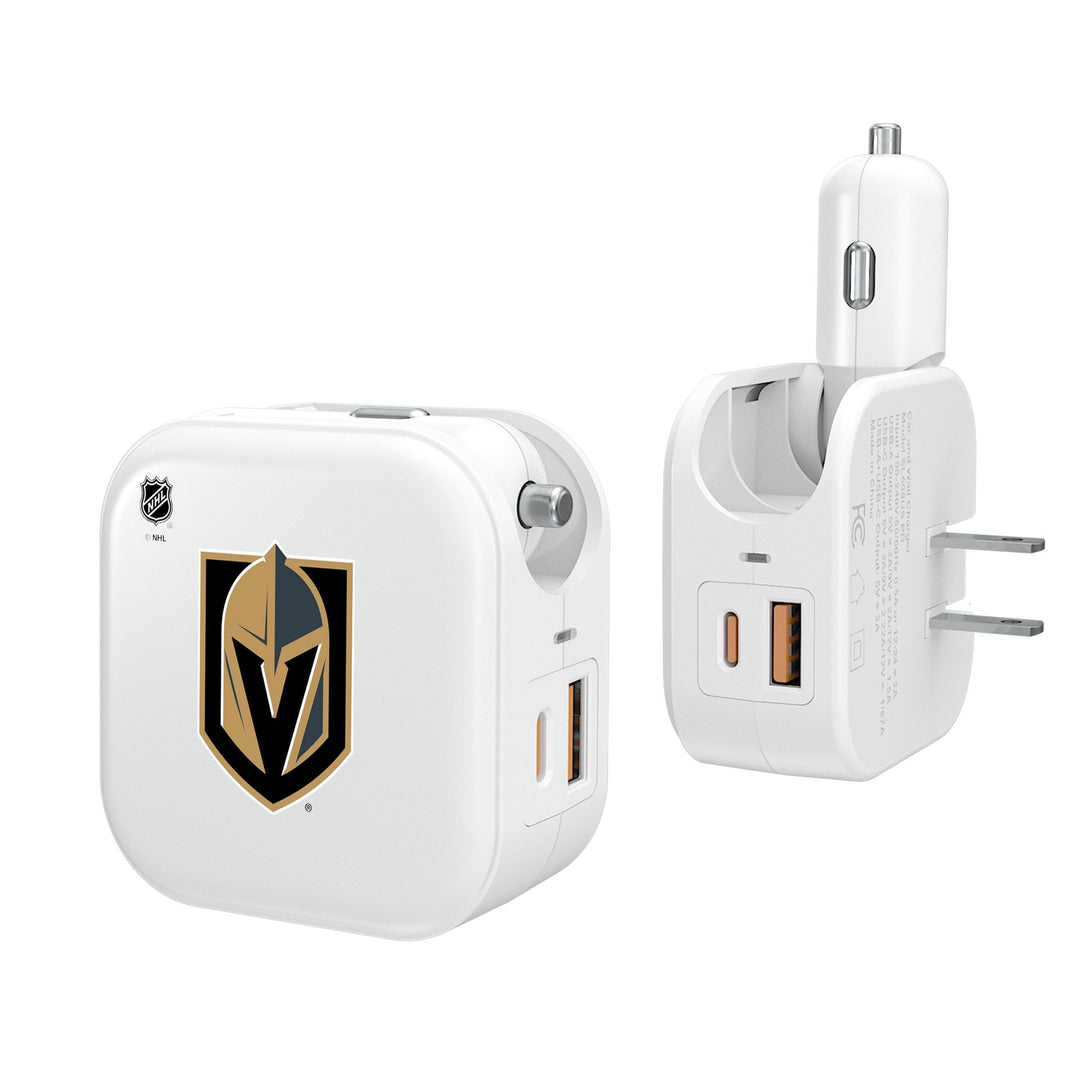 Vegas Golden Knights Insignia 2-in-1 USB Charger - Chargers