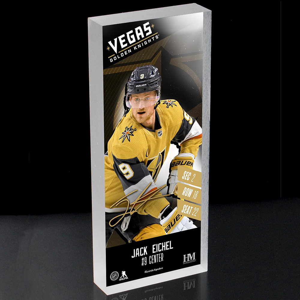 Vegas Golden Knights Jack Eichel Ticket Block - Collectible