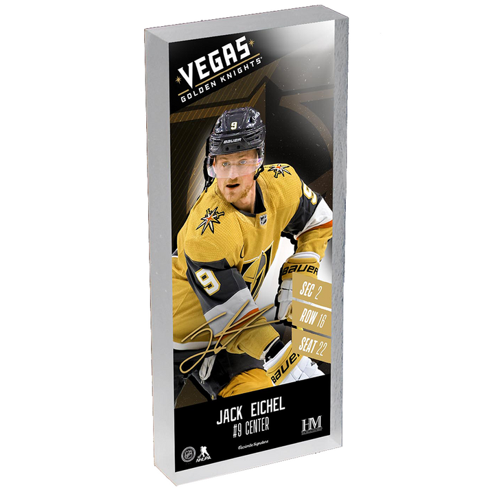 Vegas Golden Knights Jack Eichel Ticket Block - Collectible