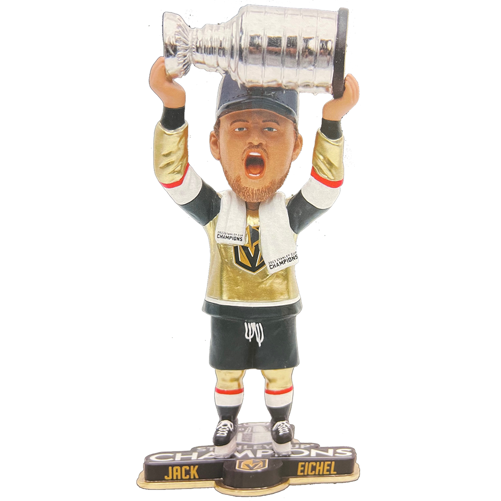 Vegas Golden Knights Jack Eichel Trophy Raise Bobblehead