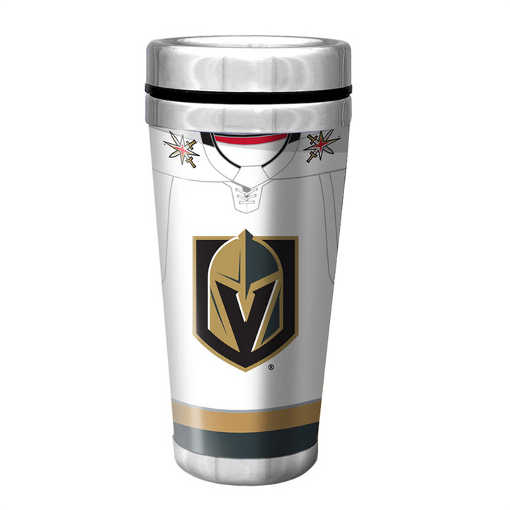 Vegas Golden Knights Travel Mug - 16 oz. Jersey Full Wrap