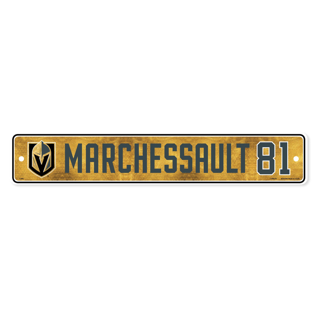 Vegas Golden Knights Jonathan Marchessault Nameplate - Décor