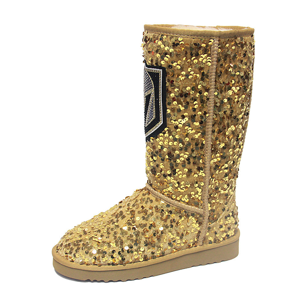 Vegas Golden Knights Knee High Sequin Boots - Boots