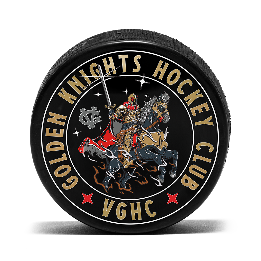 Vegas Golden Knights Knight Rider Puck - BLACK / Each - Puck