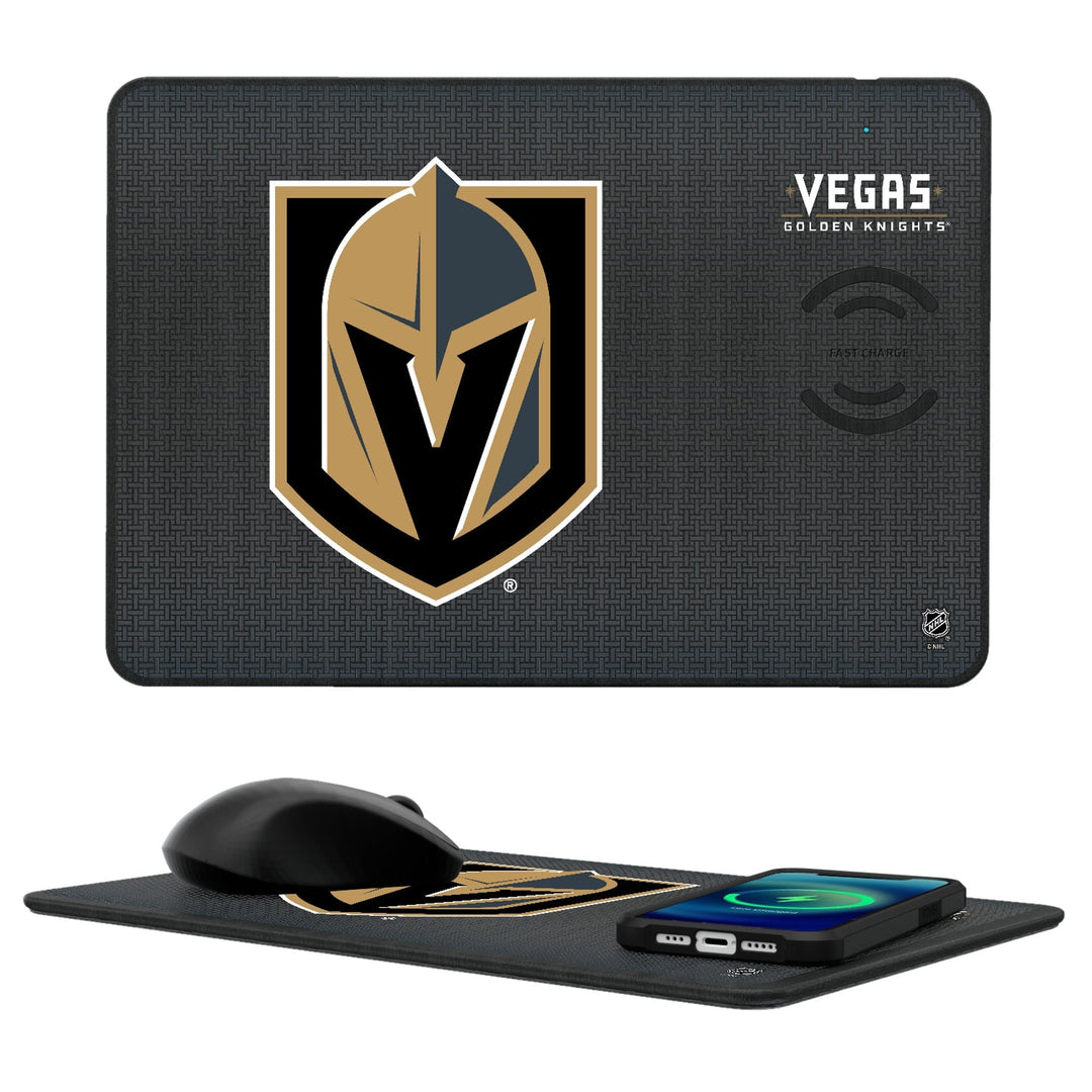 Vegas Golden Knights Linen 15-Watt Wireless Charger