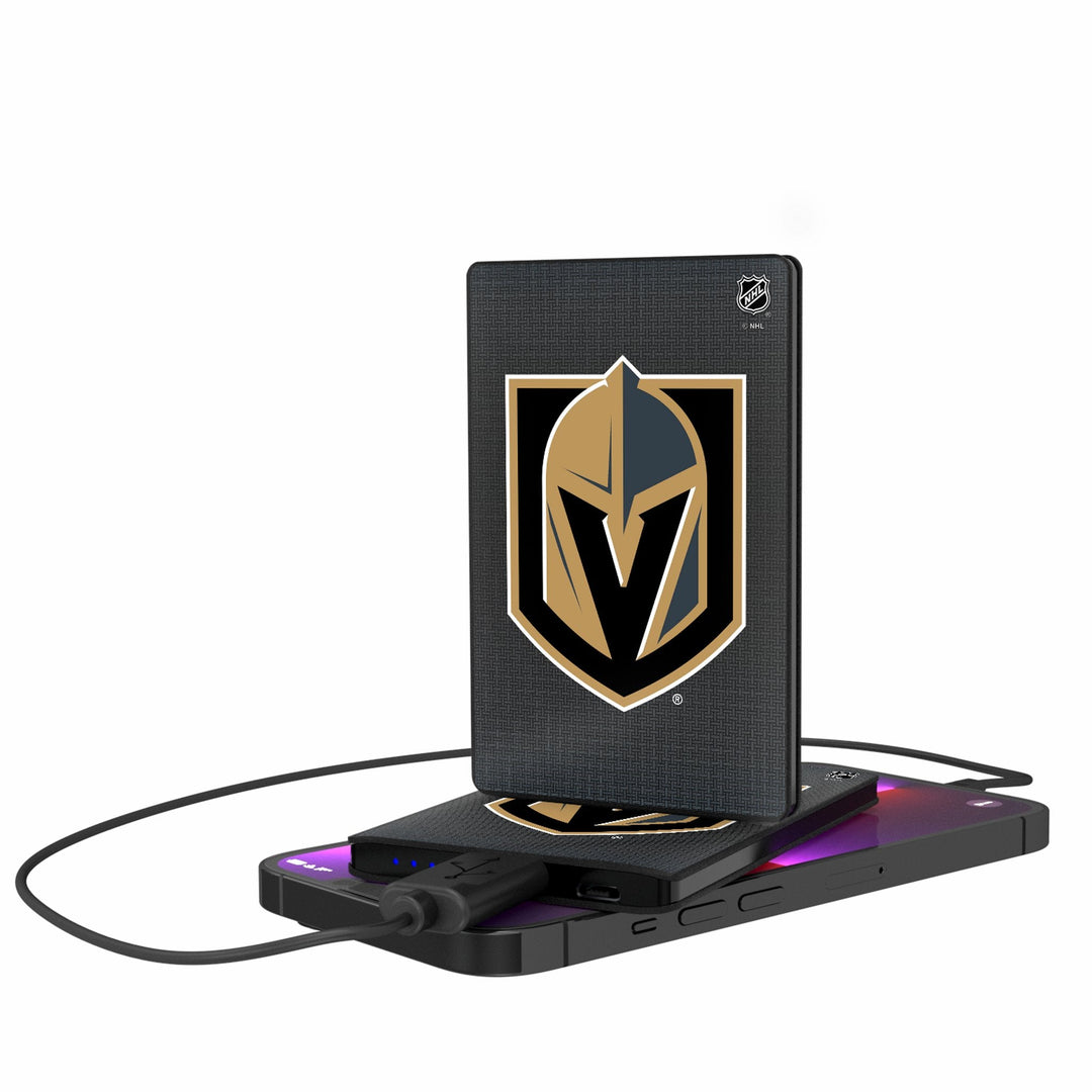 Vegas Golden Knights Linen 2500mAh Credit Card Power Bank