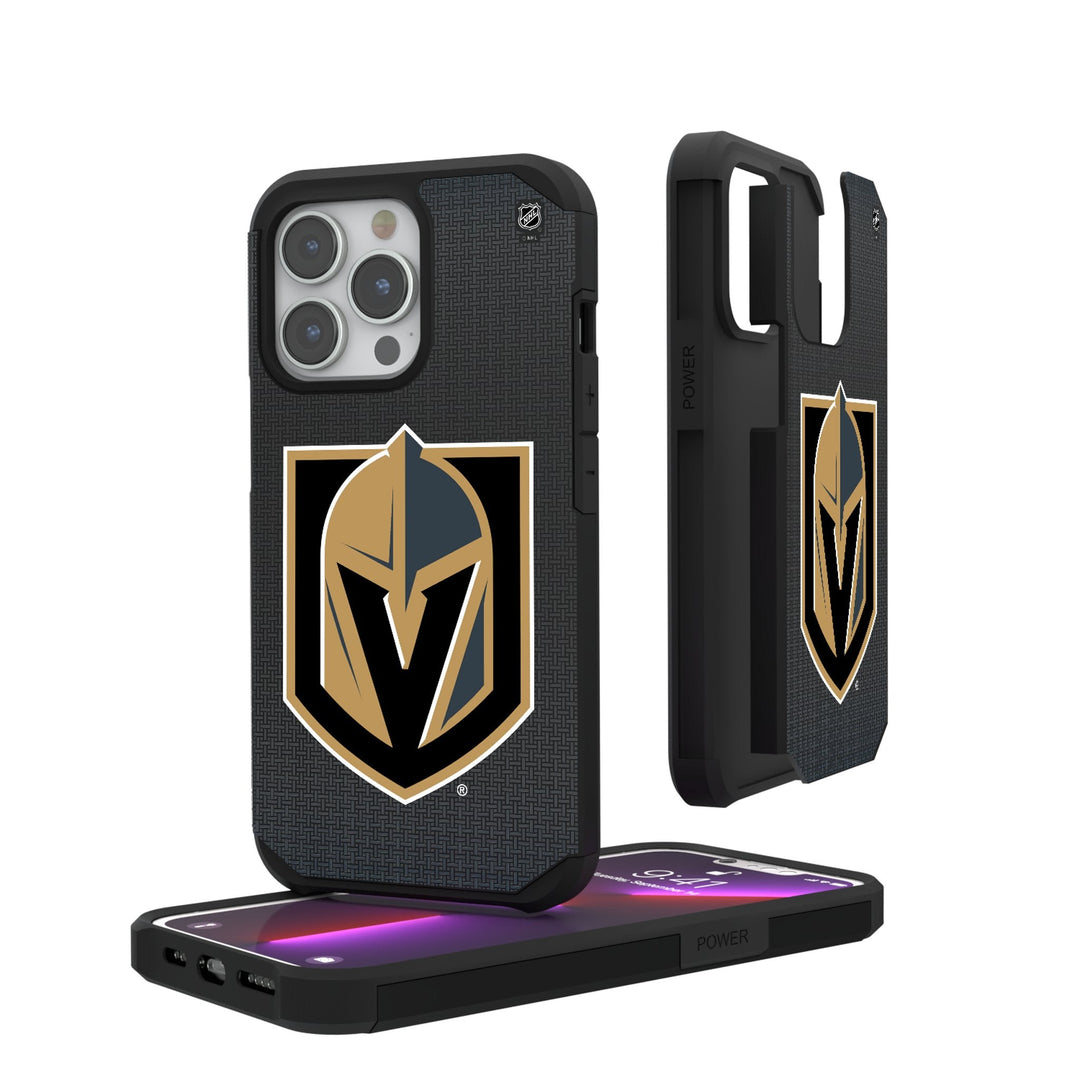 Vegas Golden Knights Linen Rugged Phone Case - Phone Cases